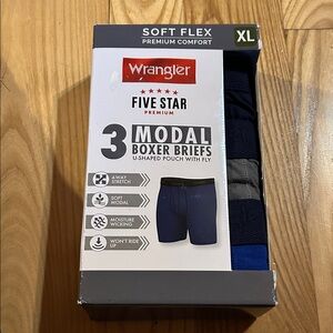 Wrangler Men's Modal Boxer Briefs xl
